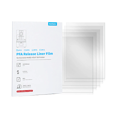 Filme PFA para ELEGOO Mars 4 DLP - Kit com 5 peças
