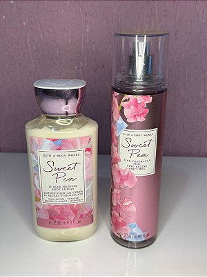 Kit Creme Hidratante Corporal e Body Splash - Sweet Pea - Bath & Body Works