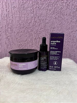 Kit Orquídea Noire - Creme de Massagem 200ml + Sérum Corporal Overnight 30ml