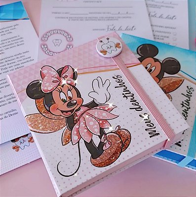 Caixa porta ESTOJO DENTAL - Mickey e Minnie