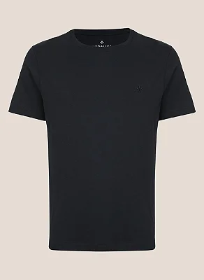 Camiseta Algodão com Elastano Dudalina Preto