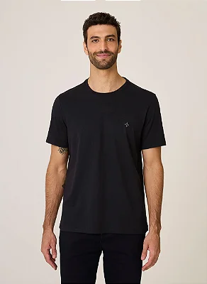 Camiseta Básica Essentials Dudalina 100% Algodão Preto