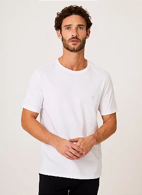 Camiseta Básica Essentials Dudalina 100% Algodão Branco