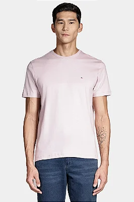 Camiseta Básica Aramis Rosa Pastel