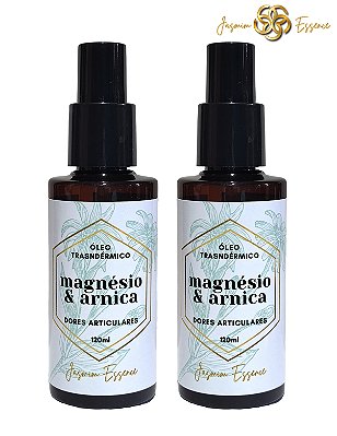Kit | Óleo de magnésio & Arnica | Spray 120ml | Dores