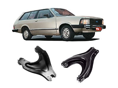 2 Bandejas Leque Inferior Dianteira Ford Belina 1983 A 1991