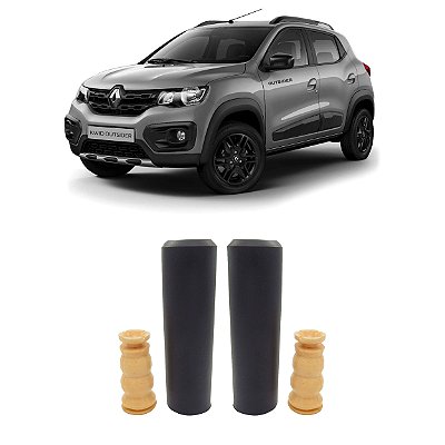2 Kit Parcial Batente Coifa Traseiro Kwid Outsider 20 21 22