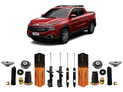 4 Amortecedor Original + Kit Suspensão Fiat Toro 2016 A 2025