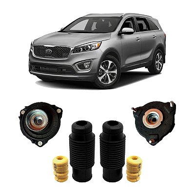 2 Kit Coxim Batente Dianteiro Kia Sorento 2017 2018 2019 20