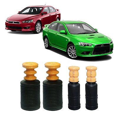 2 Kit Coifa Batente Dianteiro Traseiro Lancer 2014 2015 2016