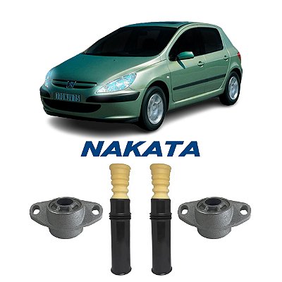 2 Kit Reparo Coxim Suspensão Traseira Peugeot 307 2002 2003