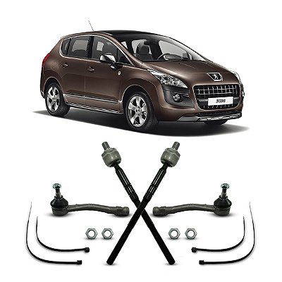 2 Ponteira Direção E Braço Axial Peugeot 3008 2011 Até 2016