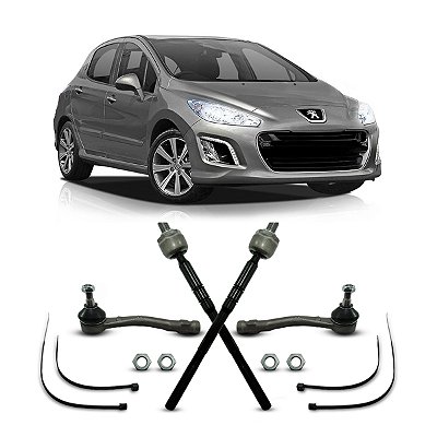 Par Pivô Direção + Articulação Axial Peugeot 308 2012 A 2014