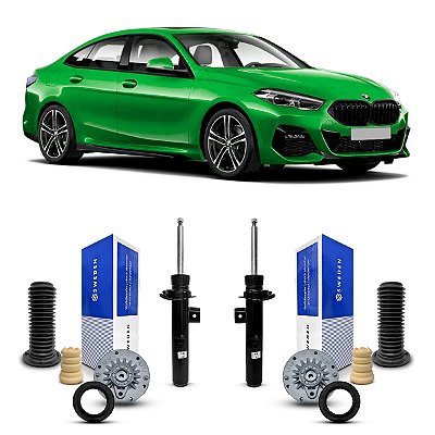 Par Amortecedores + Kit Coxim Dianteiro Bmw 218i 2019 Até 2022