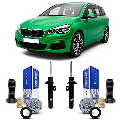 2 Amortecedor Kit Batente Coifa Dianteiro Bmw 220i 2015 Até 2018