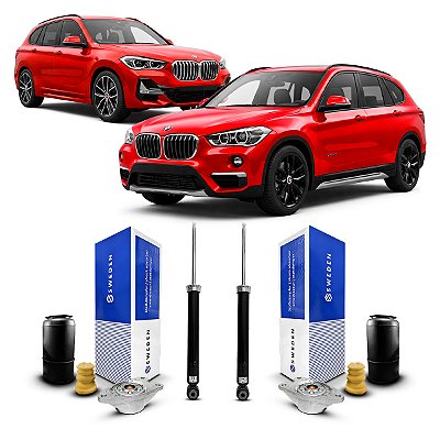 2 Amortecedores Kit Coxim Traseiro Bmw X1 Sdrive 2016 Até 2022