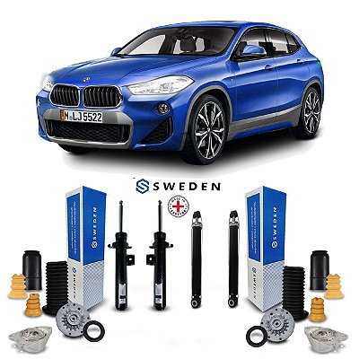 4 Amortecedor + Kit Dianteiro Traseiro Bmw X2 2020 2021 2022