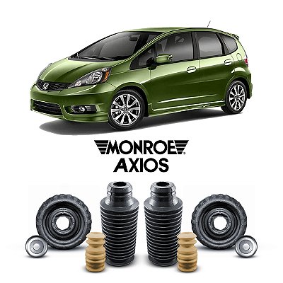 Par Kit Suporte Batente Coifa Dianteiro Honda Fit 2008 A 2014