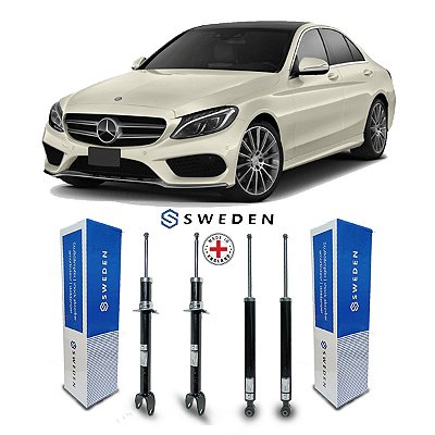 Jogo 4 Amortecedores Suspensão Mercedes C180 2015 A 2019