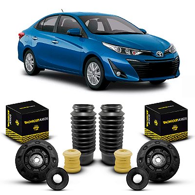 2 Kit Coxim Batente Axios Dianteiro Toyota Yaris 2018 A 2022