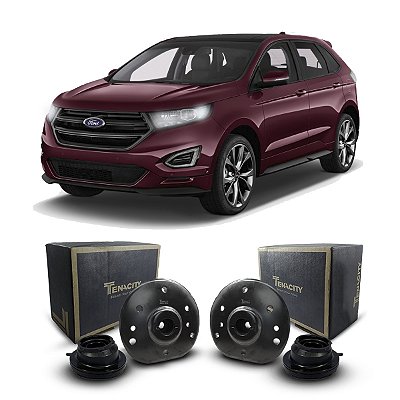 Par Coxim Batente Suporte Batedor Tenacity + Rolamento Suspensão Dianteira Ford Edge 2016 2017 2018 2019