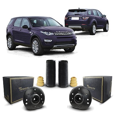 Par Coxim Batedor Tenacity + Batente Coifa Suspensão Dianteira Land Rover Discovery Sport 2015 2016 2017 2018 2019