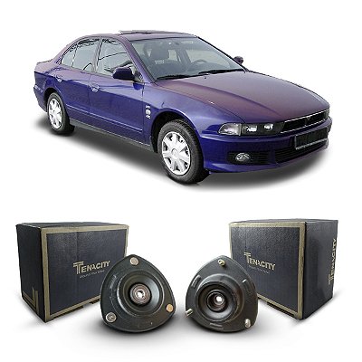 Par Coxim Batente Suporte Rolamento Original Tenacity Suspensão Dianteira Mitsubishi Galant 1999 2000 2001 2002 2003