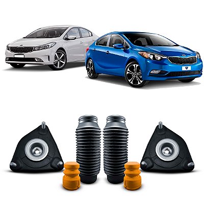 Par Kit Coxim Batente Amortecedor Dianteiro Kia Cerato 2014 A 2019