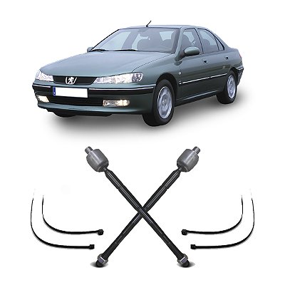 Par Barra Braço Articulação Terminal Direção Axial Dianteiro Peugeot 406 Sedan 1997 1998 1999 2000 2001 2002 2003