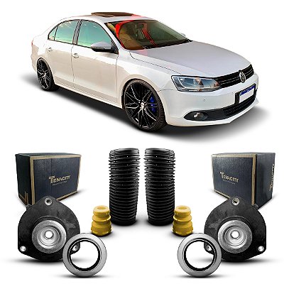 Par Kit Coxim Rolamento Batente Coifa Amortecedor Dianteiro Volkswagen Jetta 2011 2012 2013 2014 2015 2016 2017