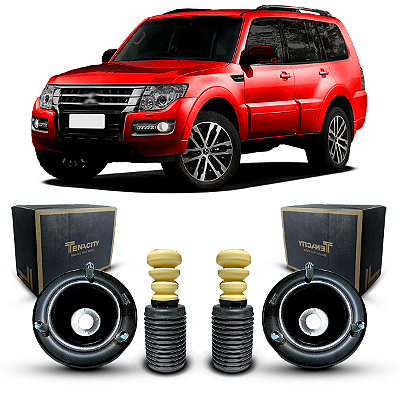 Par Kit Coxim Amortecedor Dianteiro Tenacity Batente Coifa Mitsubishi Pajero Full 2015 2016 2017 2018 2019 2020 2021