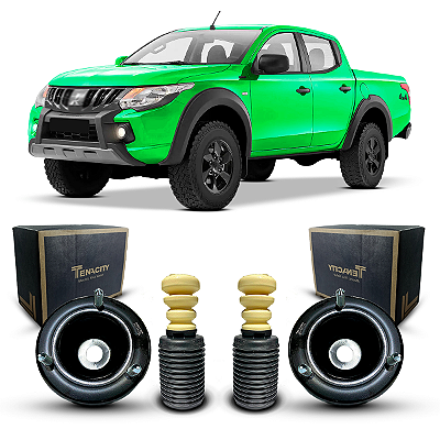 2 Kit Coxim Suporte Amortecedor Dianteiro Batente Coifa Mitsubishi L200 Outdoor 2019 2020 2021 2022 2023 2024 2025