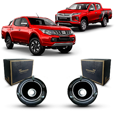 Par Coxim Batente Suporte Amortecedor Dianteiro Mitsubishi L200 Triton 2017 2018 2019 2020 2021 2022 2023 2024 2025
