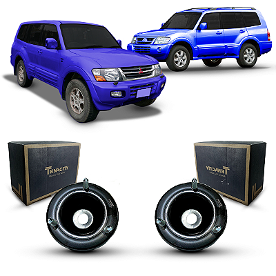 Par Coxim Batente Suporte Amortecedor Dianteiro Tenacity Mitsubishi Pajero Full 2000 2001 2002 2003 2004 2005 2006 2007