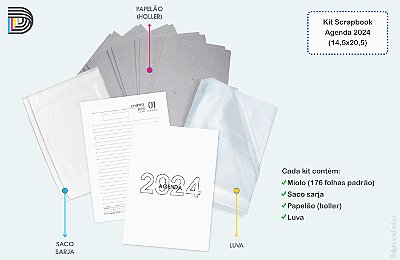 Agenda 2024 | Kit Scrapbook | 14,5x20,5cm