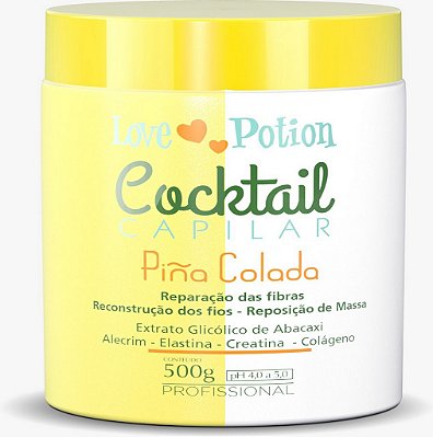 MÁSCARA PINÃ COLADA COCKTAIL CAPILAR - 500G  LOVE POTION
