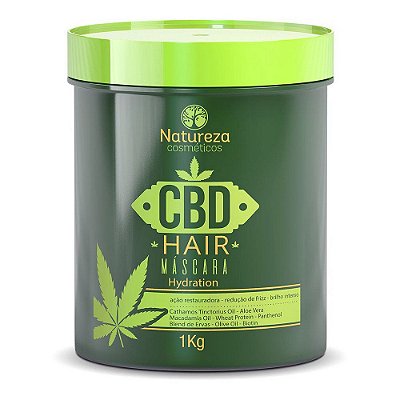 MÁSCARA HYDRATION CBD OIL 1KG - NATUREZA COSMÉTICOS
