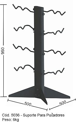 Suporte Torre para Puxadores 8 encaixes Stark Fitness