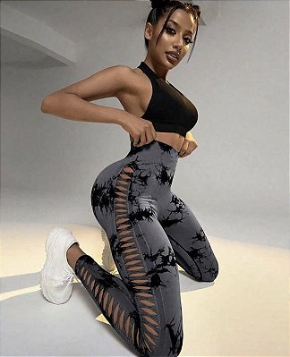 Calça Seamless Tiedye Empina Bumbum