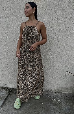 VESTIDO RETO ONCINHA