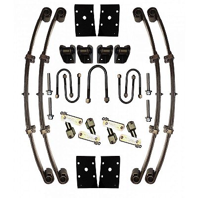 Kit feixe de mola Toyota completo para Jeep Willys com Jumelos Articulados