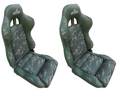 Banco Concha Reclinavel  Camuflado Com Trilho Para Jeep Militarizado