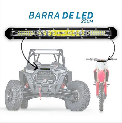 Barra Led Linha Super Slim 7D 78w 25cm