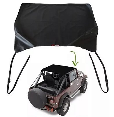 TOLDO PRETO  JEEP WILLYS / FORD CJ5 CAPOTA