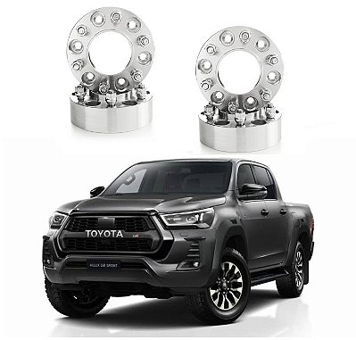 Espaçador de Rodas AVM 38,1mm Avm Toyota Hilux 2020/ 2023 Jogo 4 peças