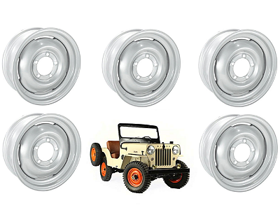 JOGO DE RODA ORIGINAL JEEP WILLYS CJ3 16X4,5 - 5 UN