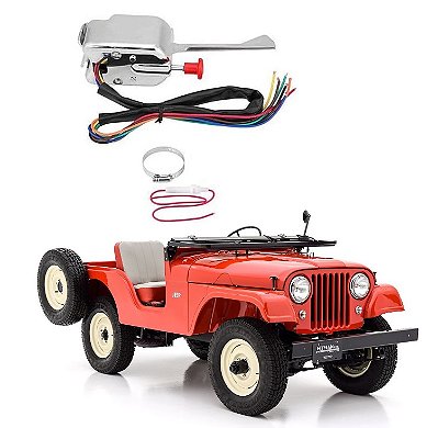 Chave de seta cromada universal Jeep Ford Willys CJ5