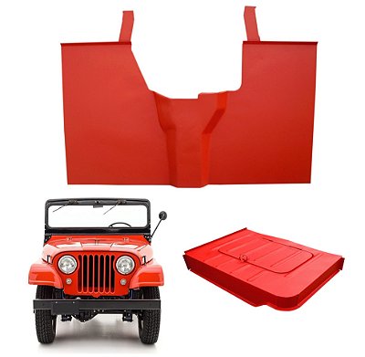 ASSOALHO JEEP WILLYS FORD CJ5 COM CAIXA DE FERRAMENTAS