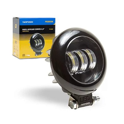 Farol Milha Led Quadrado Premium 6000k 12 Led 36w Tarponn