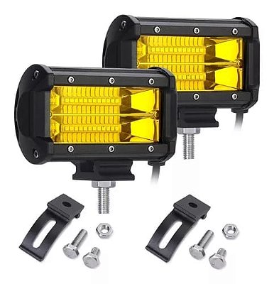 FAROL MILHA NEBLINA 72W AMARELO SUPER FOCO LANÇAMENTO 3000K